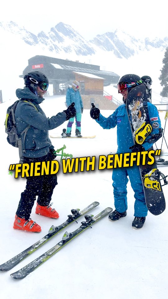 Instagram post by @dudedad for Epic Pass. Caption reads: Be the "friend with benefits"...grab....