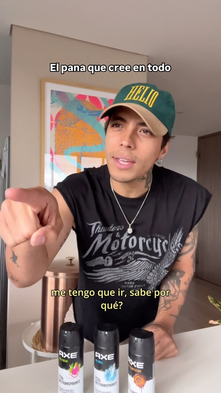 Instagram post by @alejopachecos for AXE. Caption reads: Jajaja si con las nuevas fragancias de @axe es....