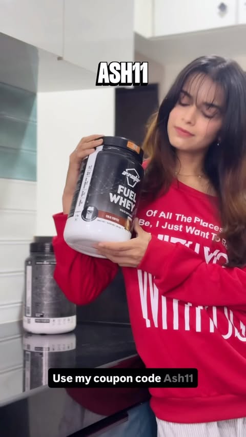 Instagram post by @aishwarya_aher__ for Avvatar Sports Nutrition. Caption reads: Use my code ‘ASH11’ and order now from....