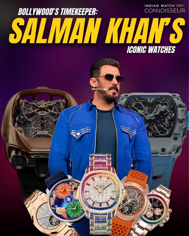 Instagram post by @indianwatchconnoiseur for Hublot. Caption reads: Few Bollywood stars wear their personality on the....