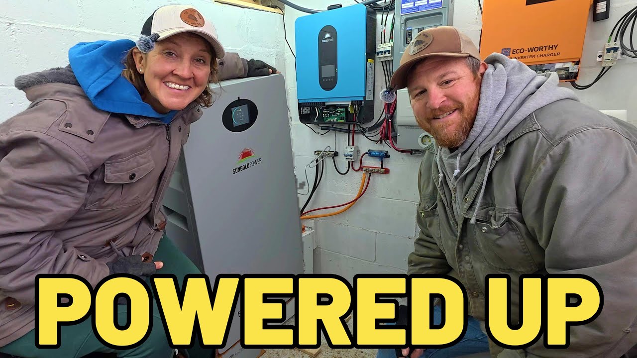 YouTube post by @OffgridwithJayandJen for Eufy. Caption reads:  Solar Bunker Gets More Power !  With the Sungold....