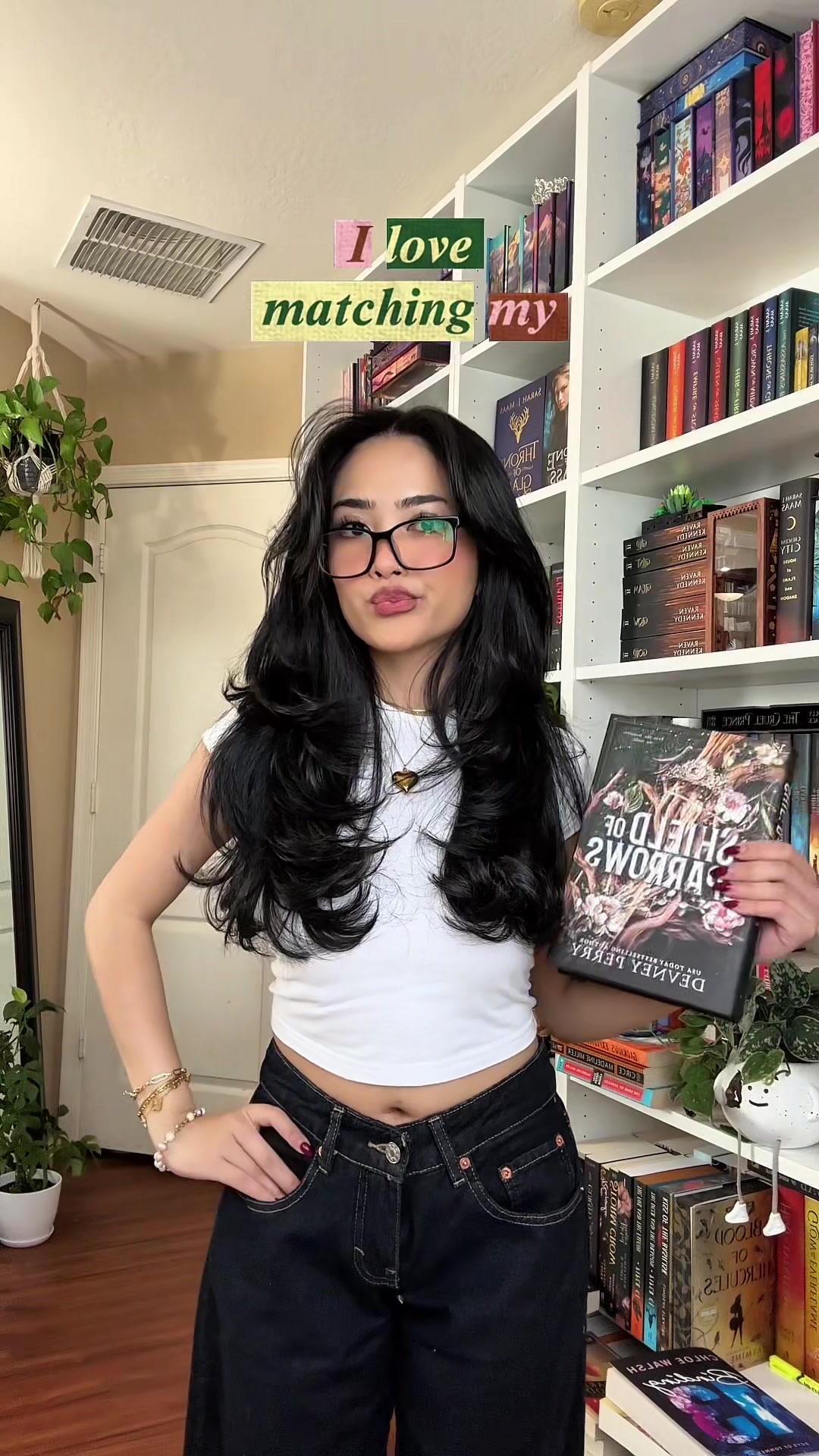TikTok post by @readingslumped for paireyewear. Caption reads: Wearing the Kirby base frame in Black from....