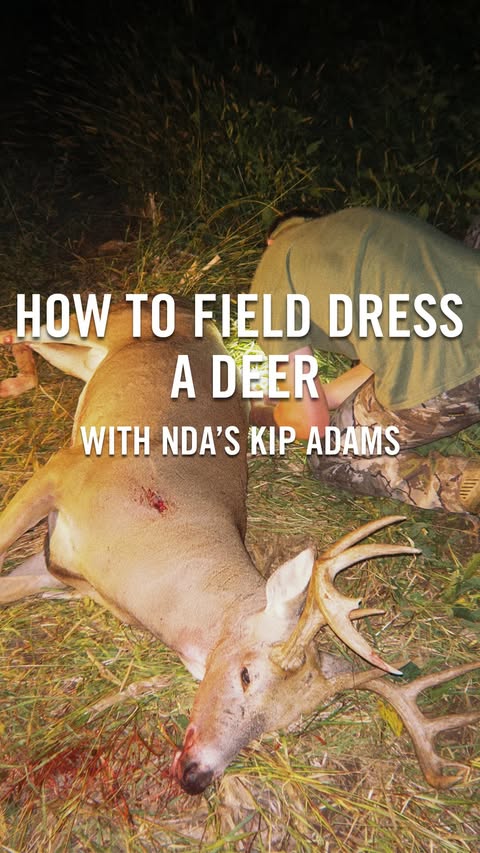 Instagram post by @kipadams_nda for Vortex Optics. Caption reads: An important step to placing quality venison on....