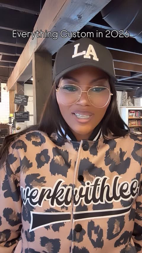 Instagram post by @werkwithlee for Fansidea. Caption reads: [...] here. This letterman? Fully custom by....