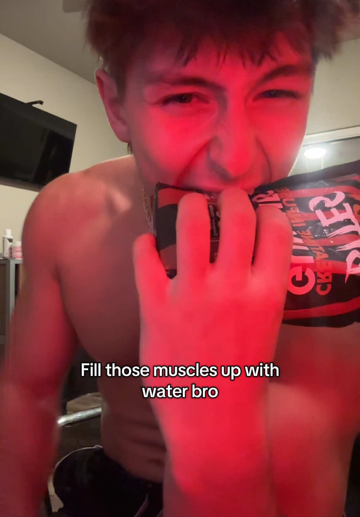 TikTok post by @jacobbowles_ for Beast Bites. Caption reads: Creatine is going to allow more water retention in....