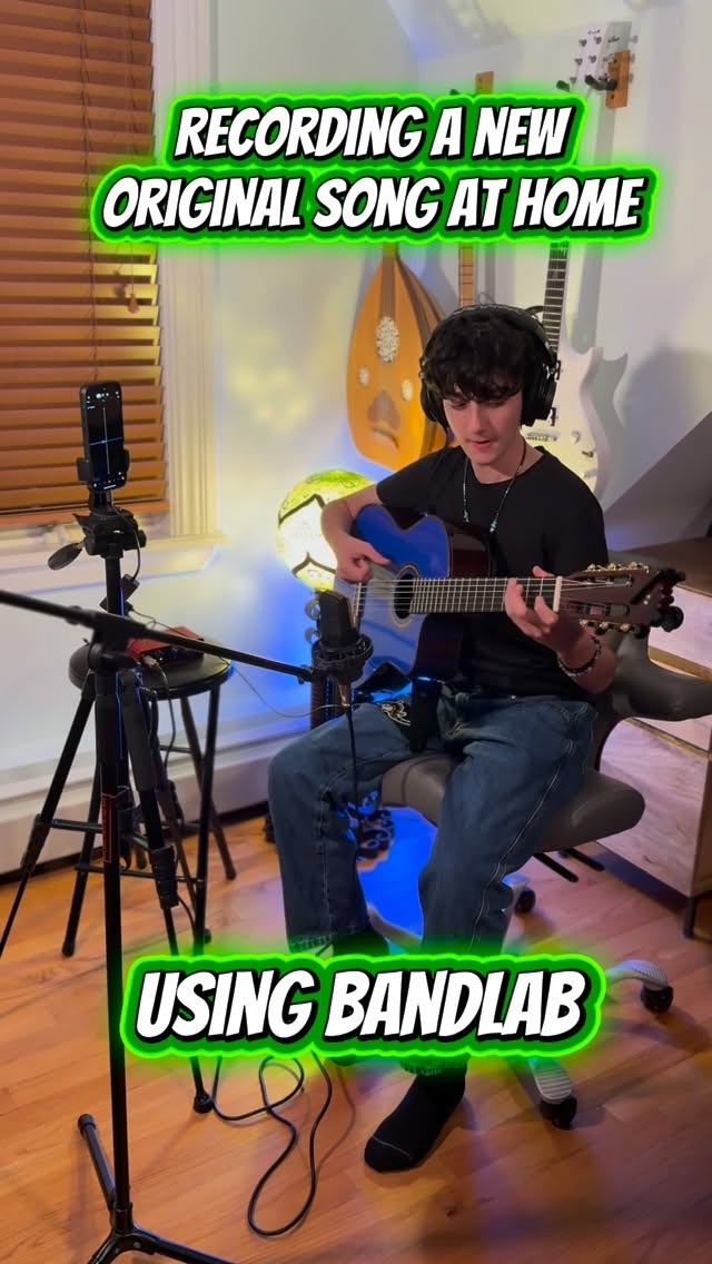 Instagram post by @quarantined_quartet for BandLab. Caption reads: We wrote a song using @bandlab 🎧🎶

This Black....