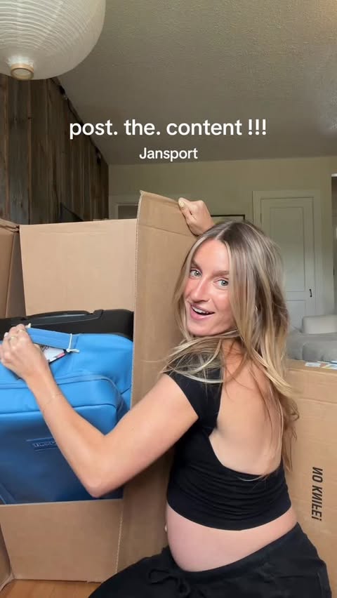 Instagram post by @kelleyycoker for JanSport. Caption reads: [...] grateful for this content journey and....