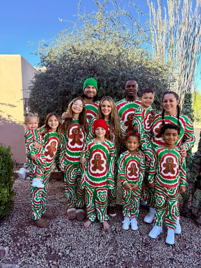 Instagram post by @jalynnecrawford for PatPat. Caption reads: A holiday moment we can get behind 🎄

Matching....