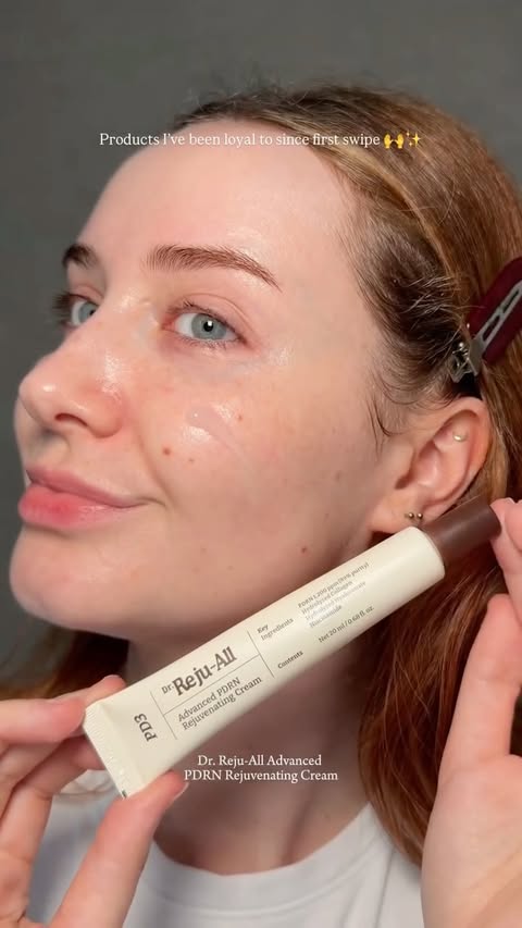 Instagram post by @youglowgrrl for dermalogica. Caption reads: [...] Advanced PDRN Rejuvenating Cream....