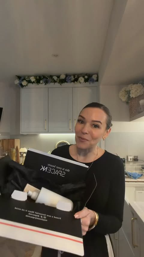 Instagram post by @homelife_with_holly for Space NK. Caption reads: I just love @spacenk @metapicuk Gifted products.