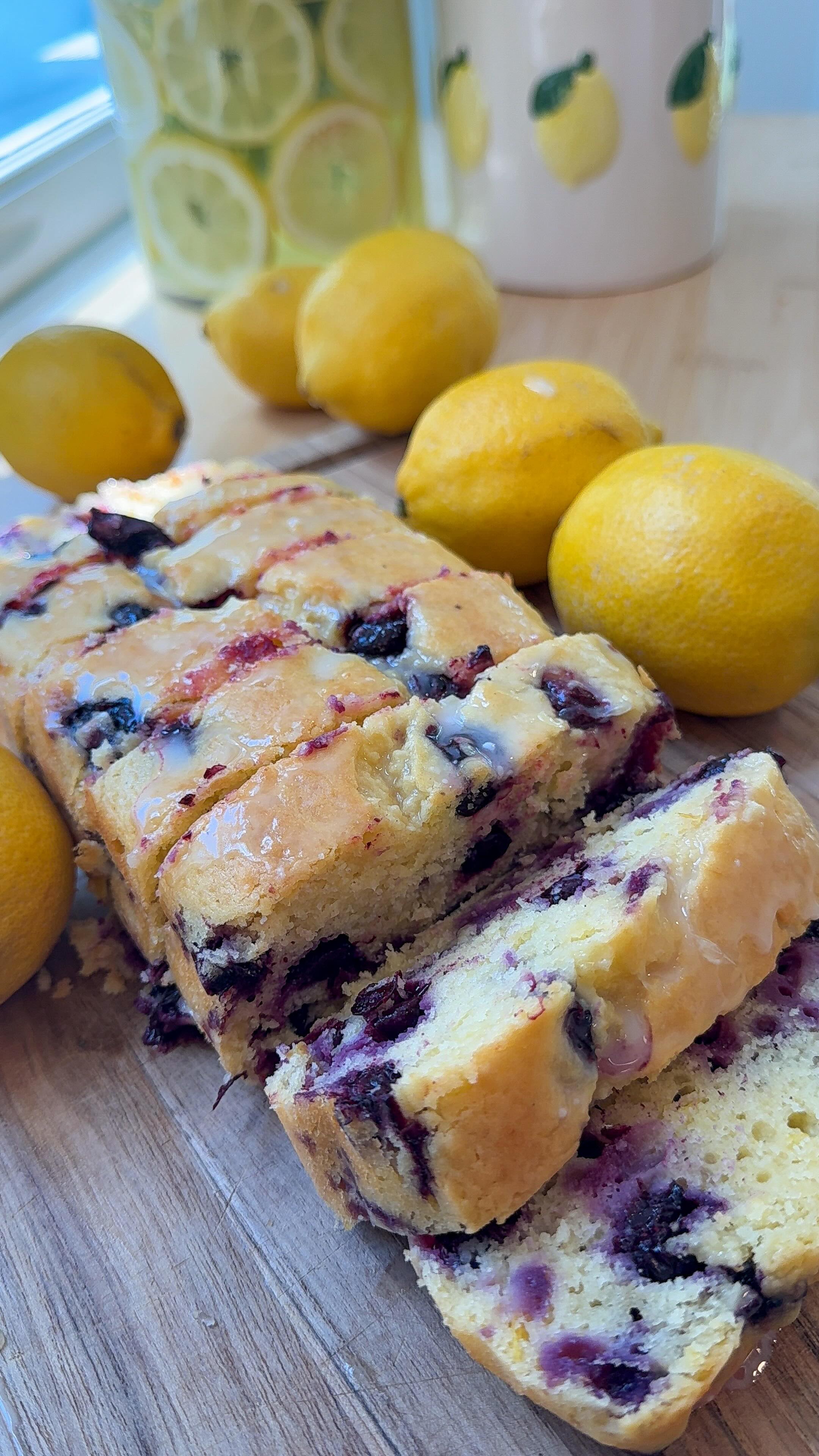 Instagram post by @munchiesbymallory for Meijer. Caption reads: blueberry lemon loaf 🫐🍋

You guys… everything....