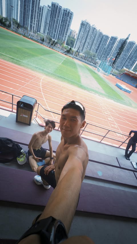 Instagram post by @tsunling for Hyperice. Caption reads: [...] Gold Coast HM @goldcoastmarathon 最近用緊....