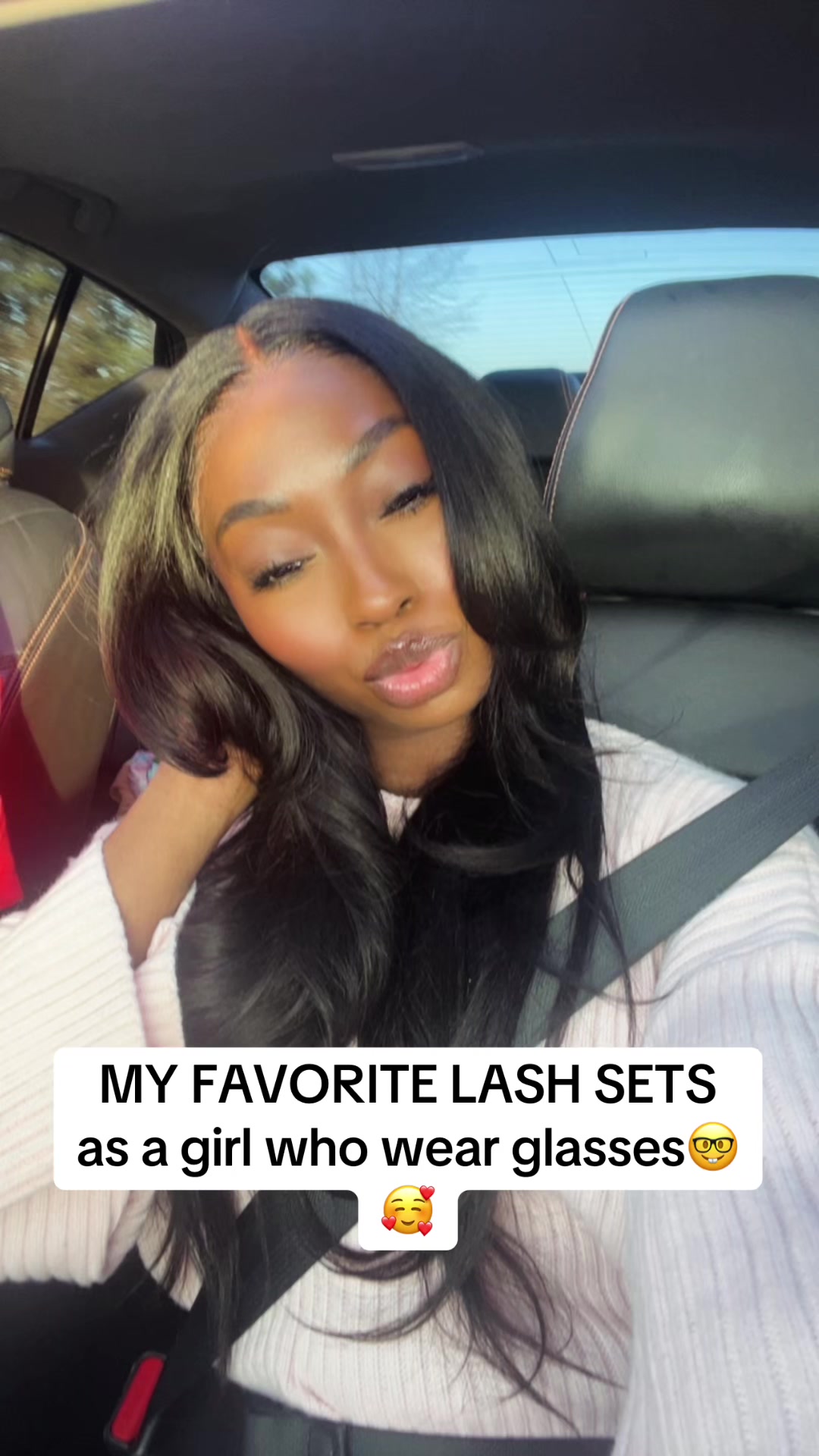 TikTok post by @whitneybreannaa for Lashiva. Caption reads: Some of my favorite lash sets, using @Lashiva.....