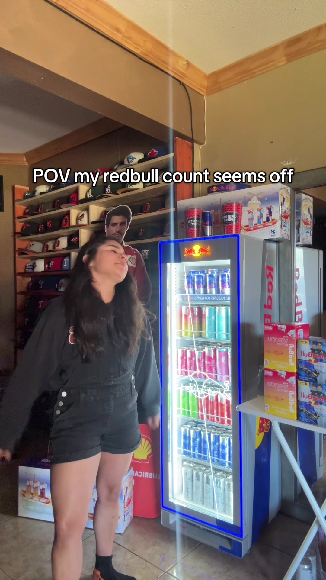 TikTok post by @selaanaya22 for Red Bull. Caption reads: Listen I know when there’s a redbull missing..🙂......