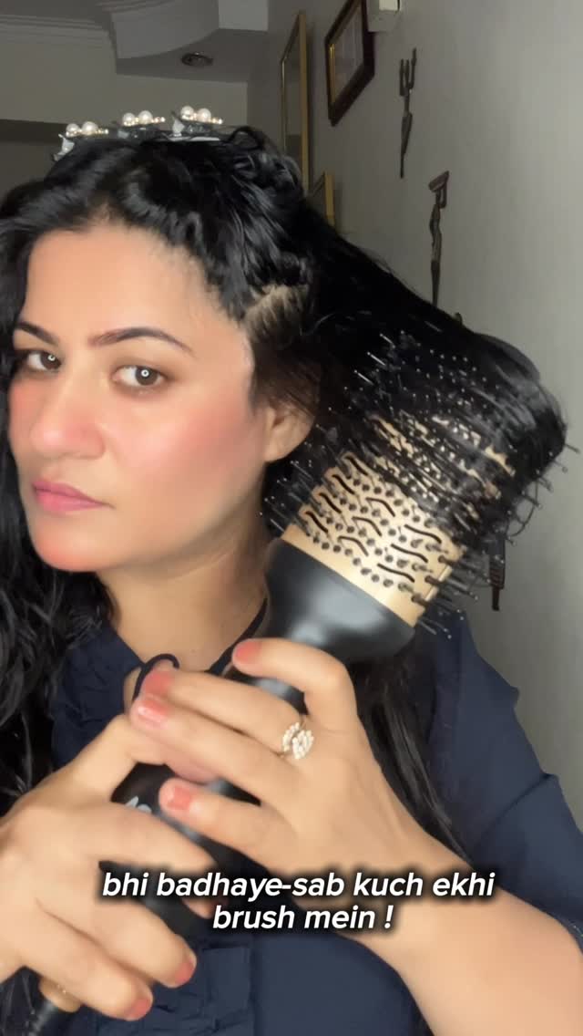 Instagram post by @narinder.kaur26 for AGARO Lifestyle. Caption reads: caption -Style and add volume to your hair like....