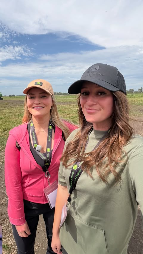 Instagram post by @jennaezarik for John Deere. Caption reads: [...] data to make smarter decisions. With....
