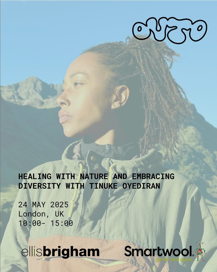 Instagram post by @tinuke_oyediran for Smartwool. Caption reads: [...] diversity with Tinuke Oyediran 🌿 Smartwool....
