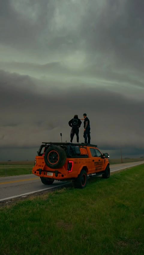 Instagram post by @forbesricky for Netflix. Caption reads: [...] @ItsDanielMac to talk storm chasing and....