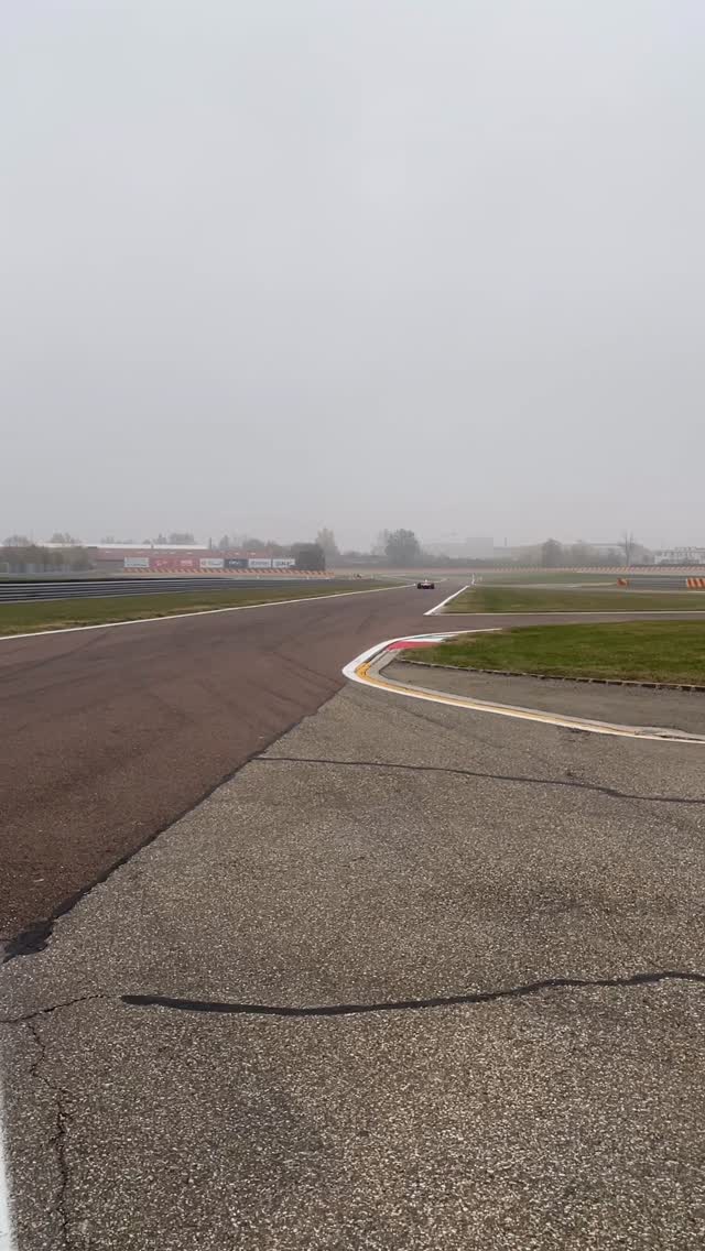 Instagram post by @marcgene_official for Ferrari. Caption reads: Woooow….il sound del motore V10 e “music for my....