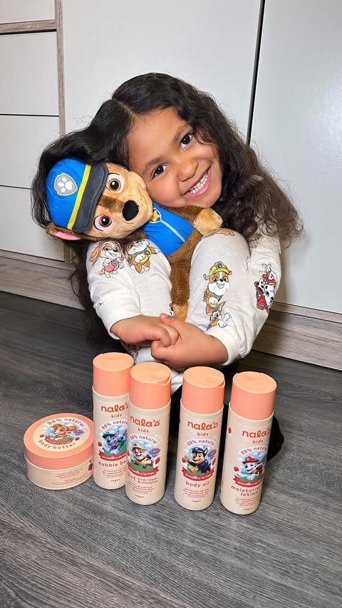 Instagram post by @fatimaflatt for Nala’s Baby. Caption reads: The @nalasbabyuk PAW Patrol collection is now....