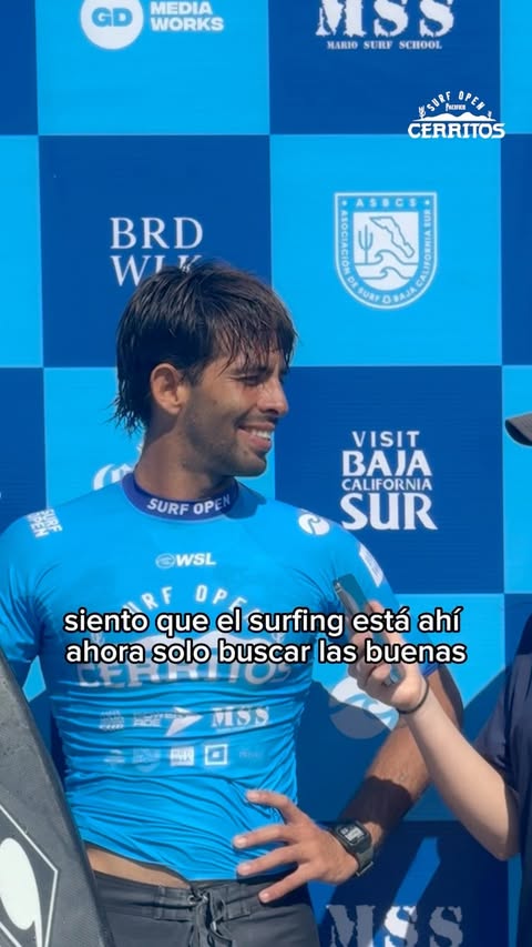 Instagram post by @surfopenleague for World Surf League. Caption reads: [...] Corona Cero Surf Open Cerritos at....