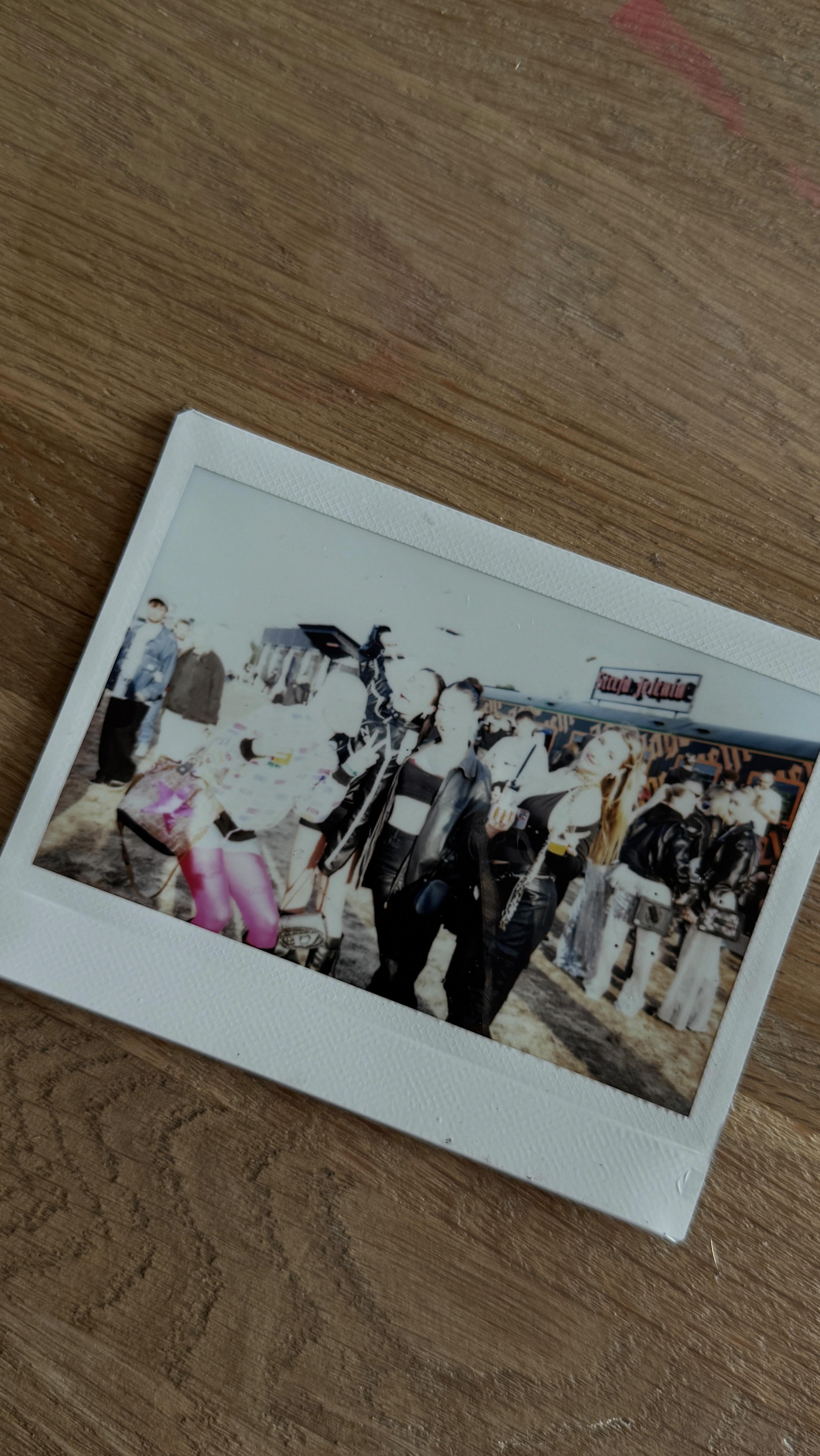 Instagram post by @marcelinaszlachcic for Stella McCartney. Caption reads: GRWM na festiwal w mojej nowej kurtce adidas by....