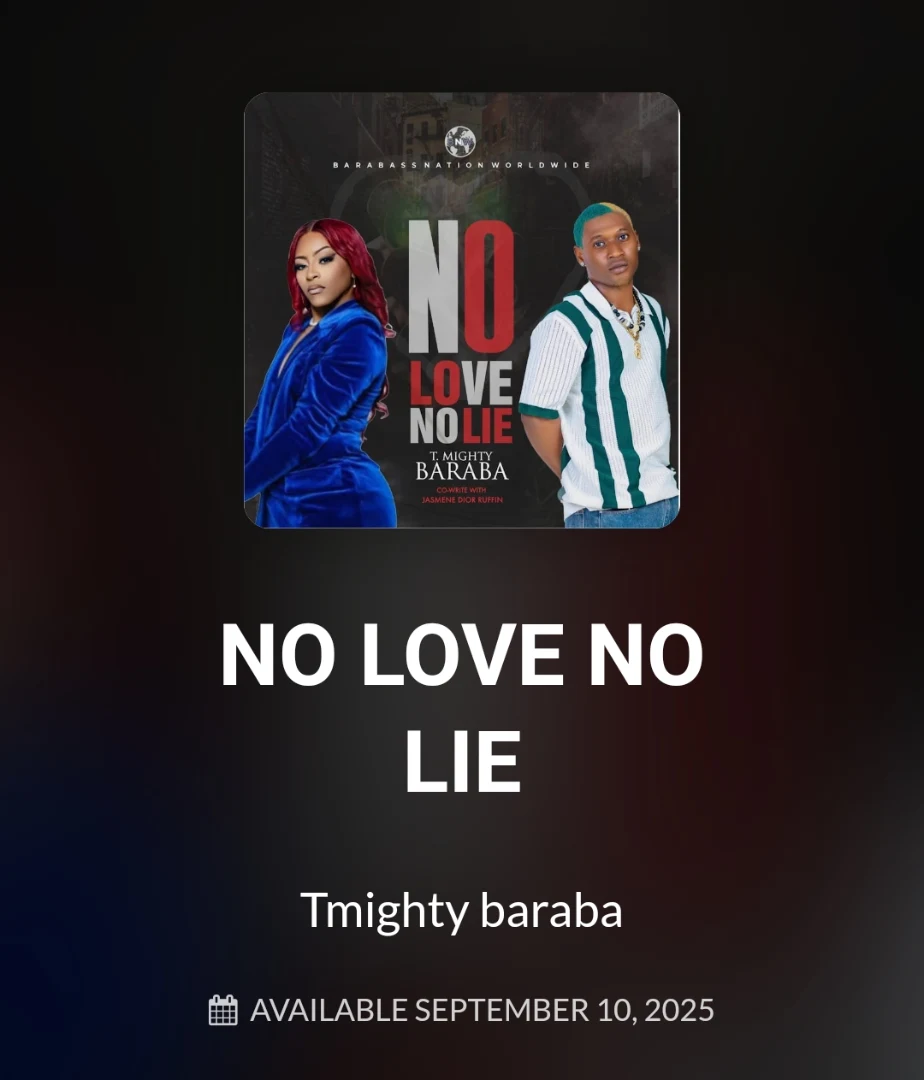 Instagram post by @tmightybarabbas for epicrecords. Caption reads: #nolie / #nolove DROPPING 09/10 stay tune!!....
