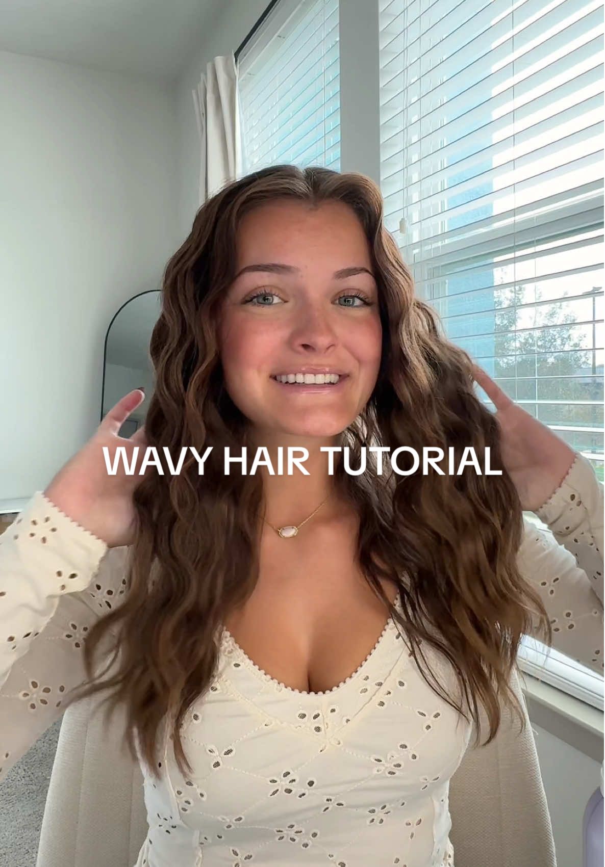 TikTok post by @jacyxlee for K18 Hair. Caption reads: [...] reminds me of summer🫶🏻☁️✨ #hairtok....