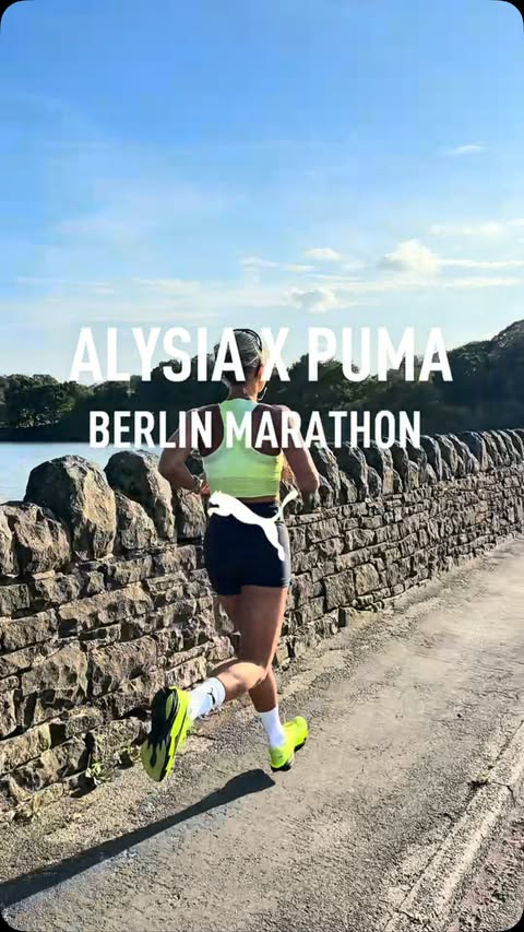 Instagram post by @runwithliss for PUMA Running. Caption reads: [...] finally announce I’m partnering with....
