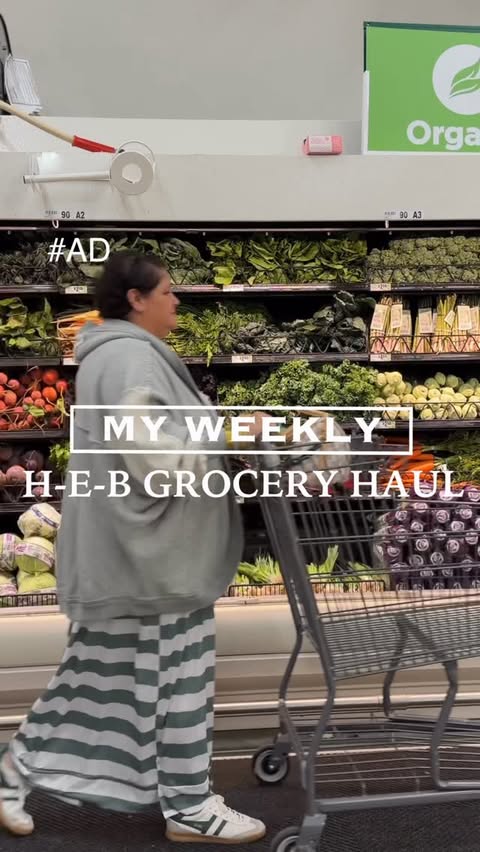 Instagram post by @littlecajunhouse for H-E-B. Caption reads: #AD

  Hey y’all! This is my weekly H-E-B haul.....