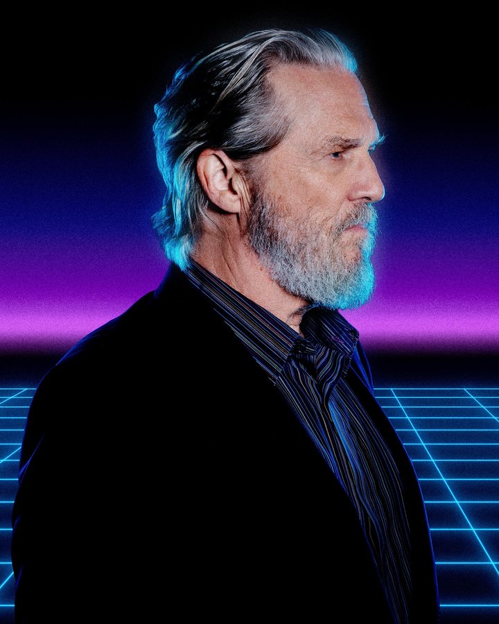 Instagram post by @jaredleto for Walt Disney Studios. Caption reads: On the Grid with @thejeffbridges. TRON: ARES is in....