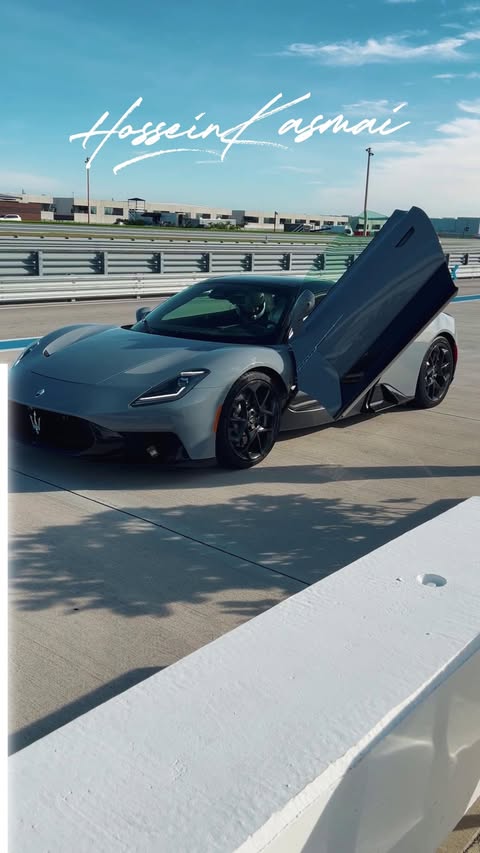 Instagram post by @hosseinkasmai for Maserati. Caption reads: [...] unique experience a few days ago. @Maserati....