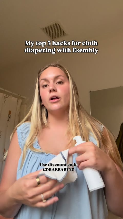 Instagram post by @corabryant23 for Esembly Baby. Caption reads: Would you consider cloth diapering?.