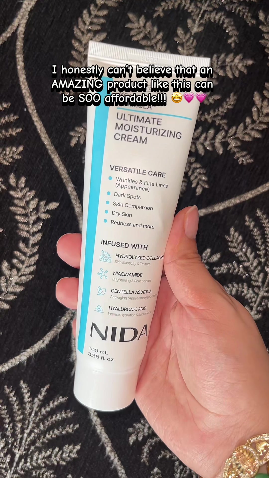 TikTok post by @jessglb02 for NIDA Official. Caption reads: [...] benefits for such a low price 😍💗 @NIDA....