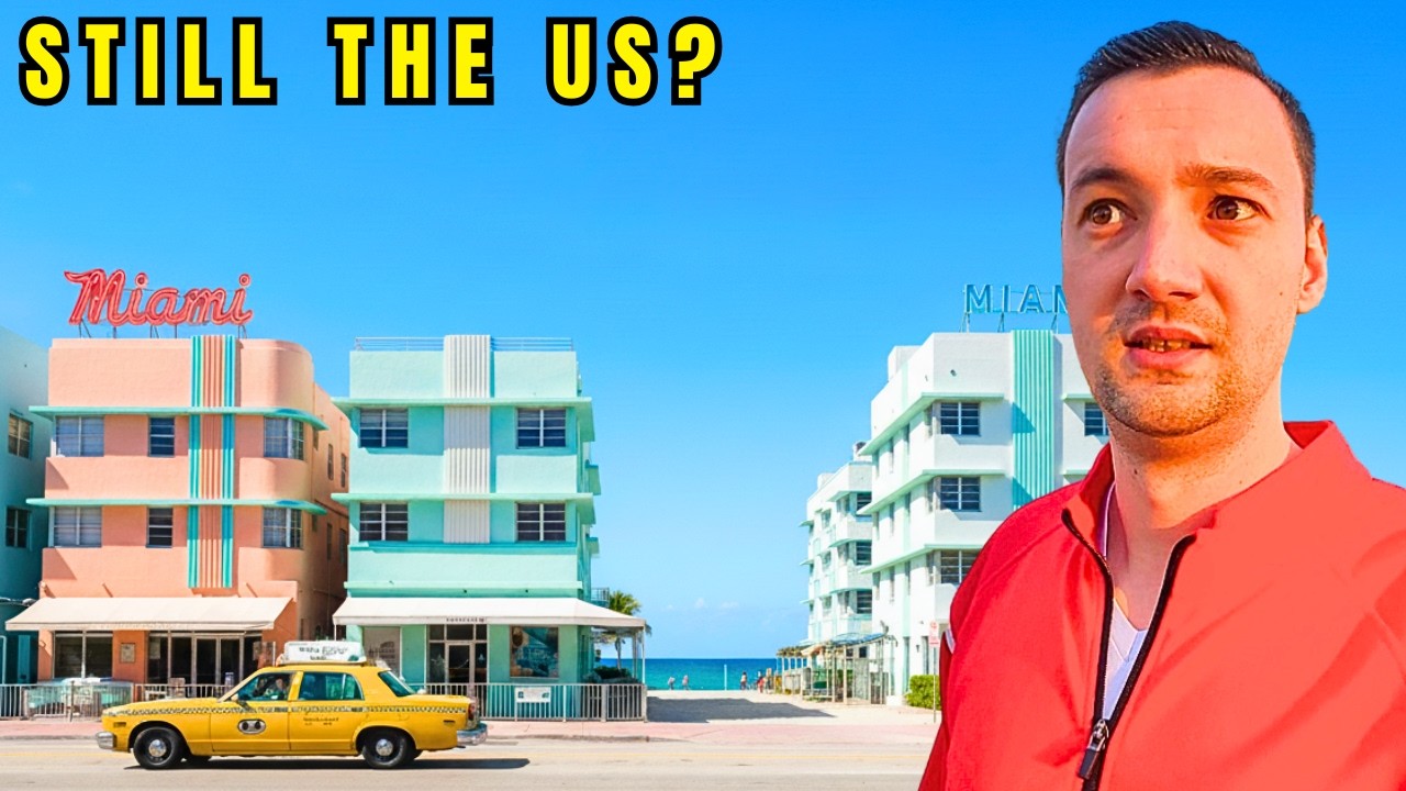 YouTube post by @KenAbroad for Udemy. Caption reads: My 1st Impressions Of Miami, Florida 🇺🇸 (Is This....