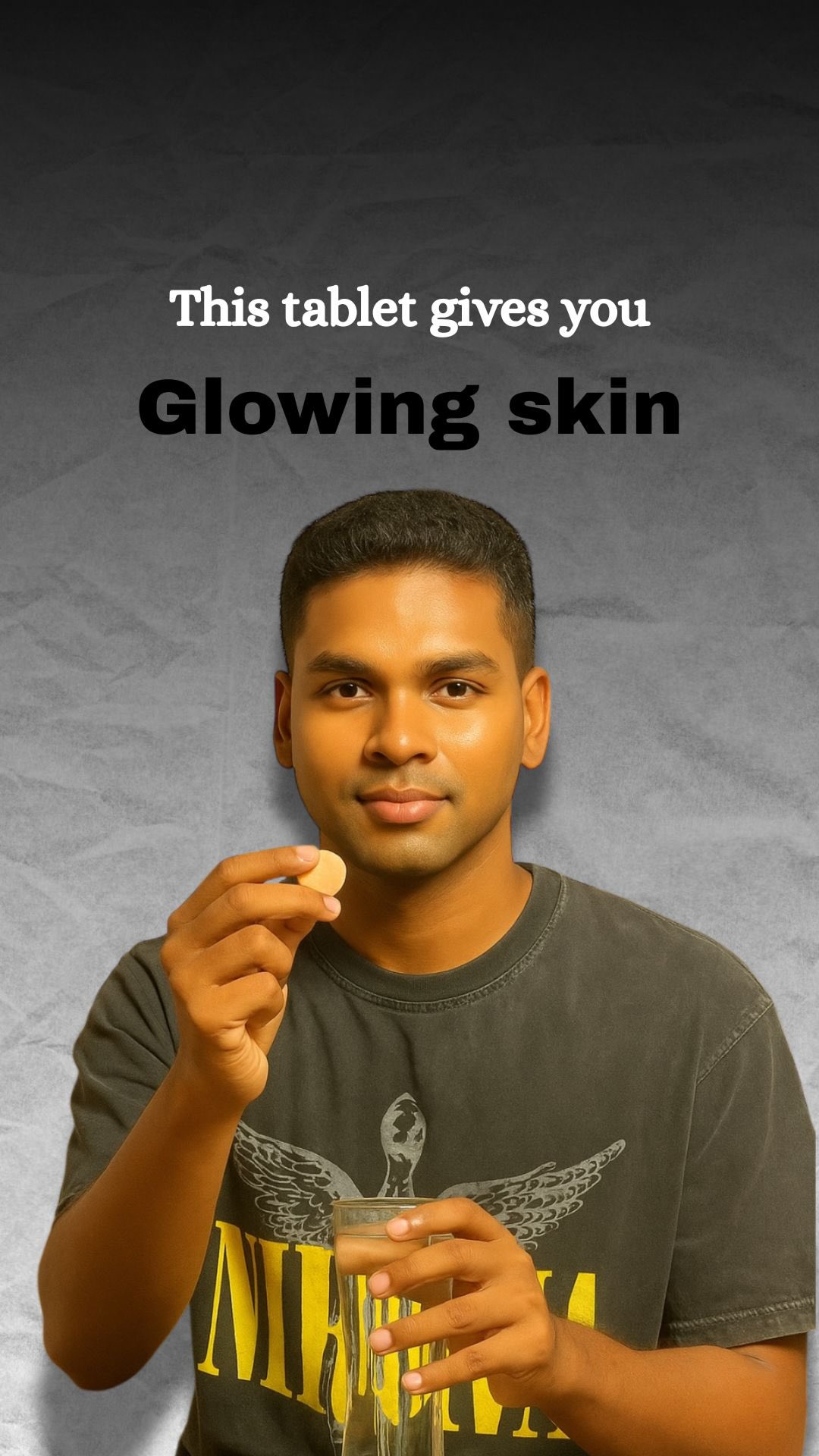 Instagram post by @suryatalksx for HK Vitals. Caption reads: When I first talked about Glutathione, people said....