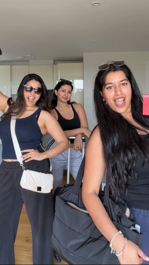 Instagram post by @dancingwithanj for Wizz Air. Caption reads: wizzing away for the summer @wizzair 🥵🌞✈️🌴....