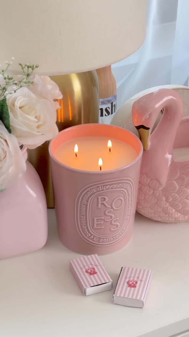 Instagram post by @phoeberreynolds for Diptyque. Caption reads: she’s perfection 💖 comment “ROSE” and I’ll send....