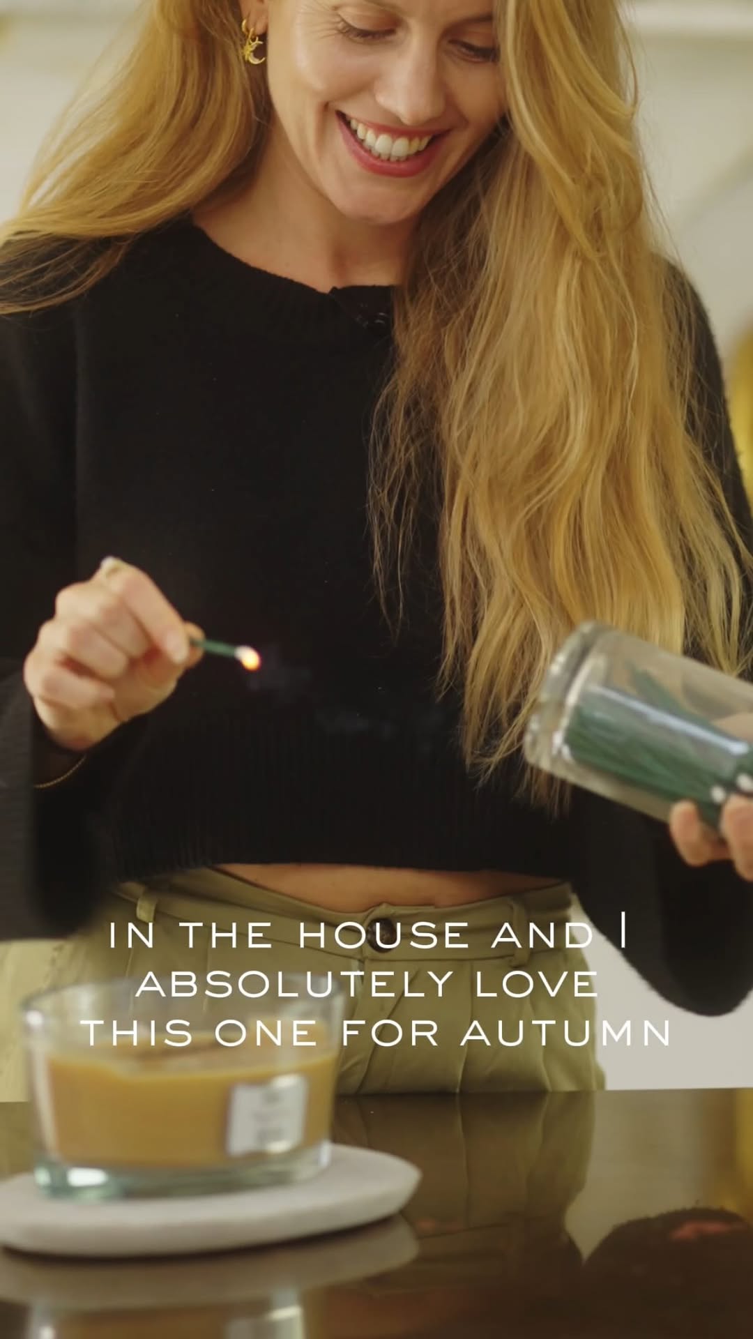 Instagram post by @caggiesworld for Yankee Candle. Caption reads: AD As many of you know, we’ve been renovating our....