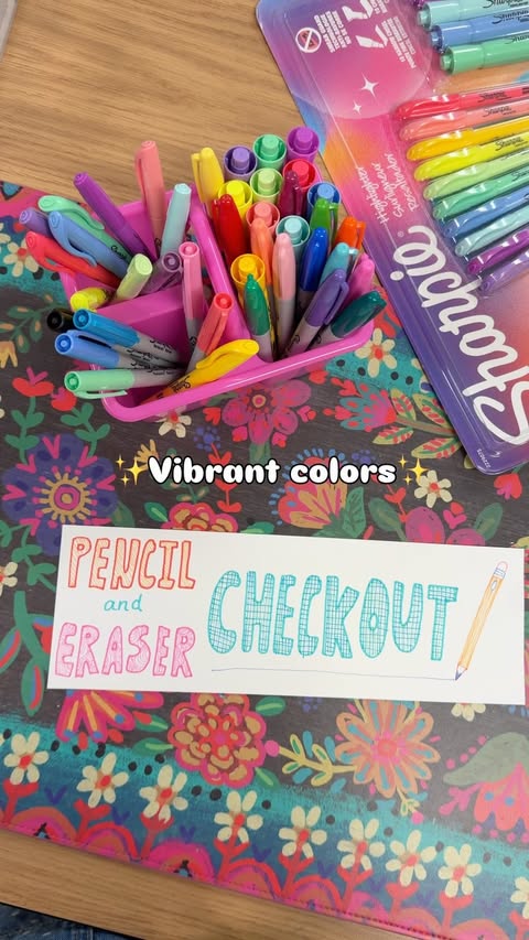 Instagram post by @gracabo.art for Sharpie. Caption reads: #ad #sharpie_partner One trip to @Walmart, and my....