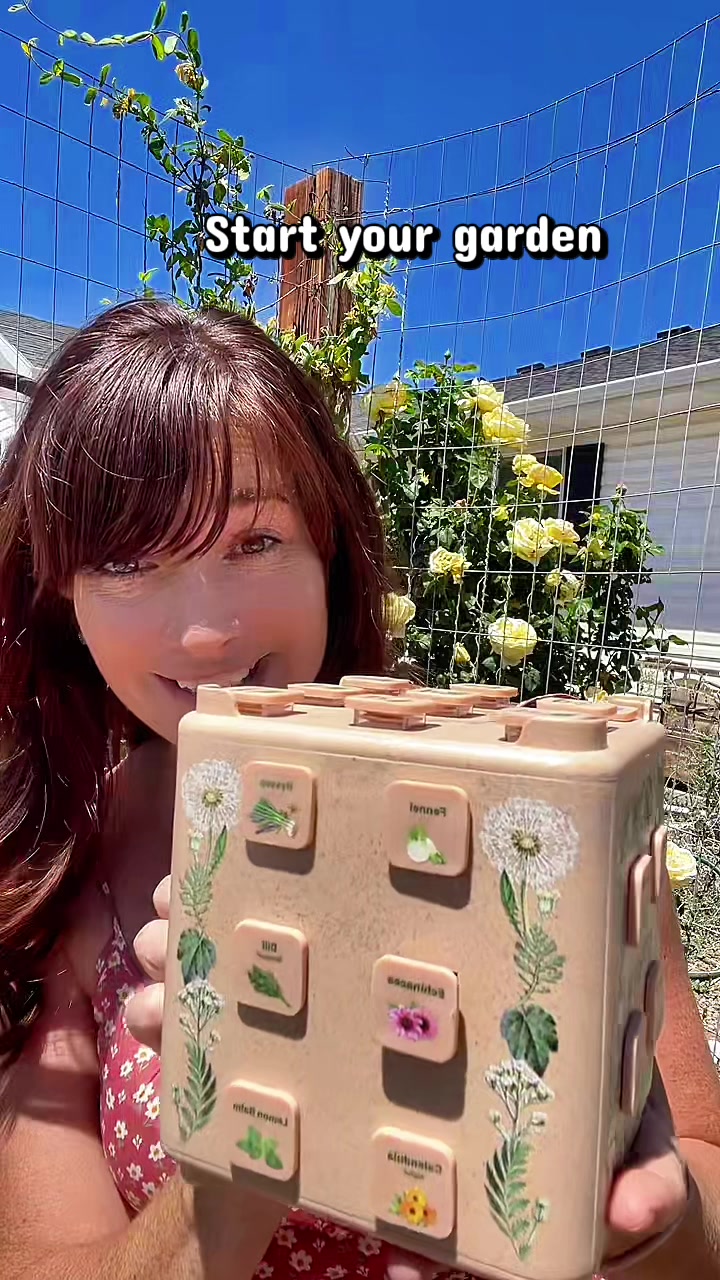 TikTok post by @stay_at_homestead_mom for LUSH&DEW. Caption reads: Start a garden the easy way with @LUSH&DEW....