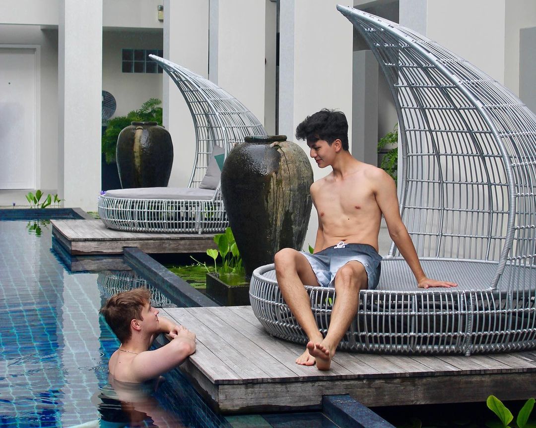 Instagram post by @christian.suen for The Gay Passport. Caption reads: When you’re dating a 🧜‍♂️ (that’s why Tom won’t....