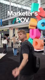 Instagram post by @orenmeetsworld for HubSpot. Caption reads: Come with me through @hubspot Inbound with....