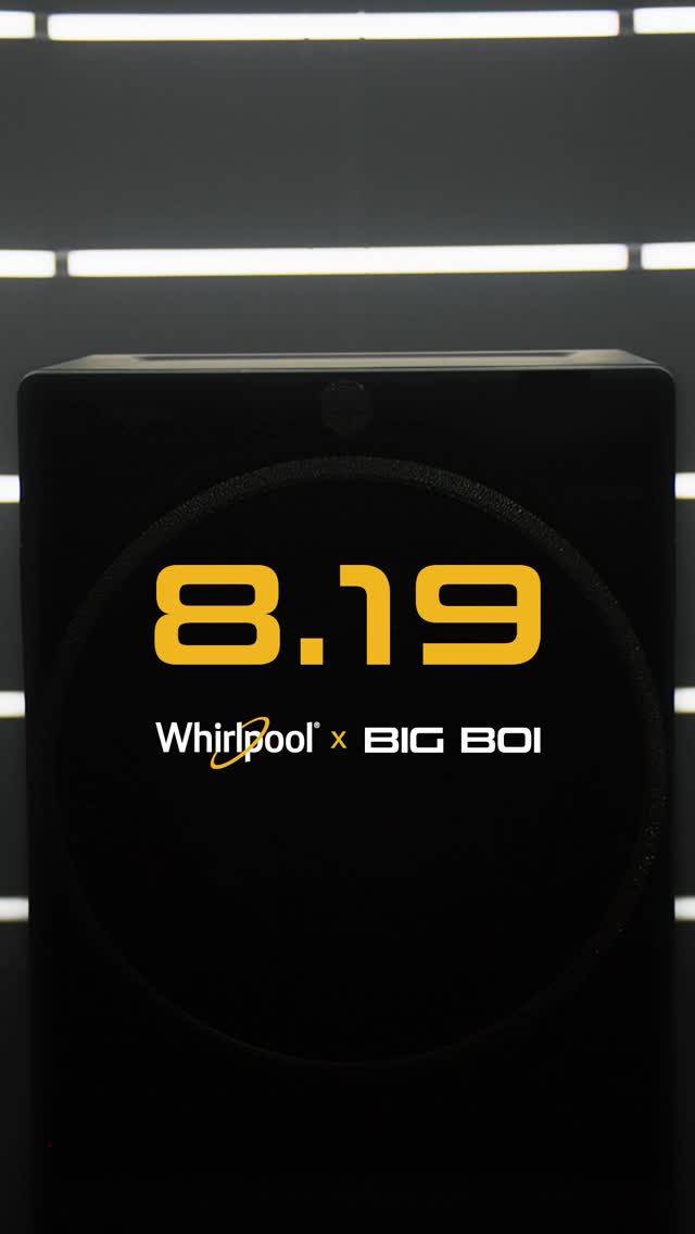 Instagram post by @bigboi for Whirlpool. Caption reads: #ad I’ve got something Fresh with @whirlpoolusa....