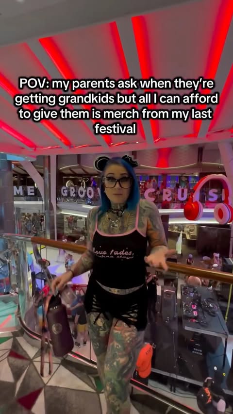 Instagram post by @flowmi.ink for iHeartRaves. Caption reads: [...] 🤭 I guess I can also give you my....