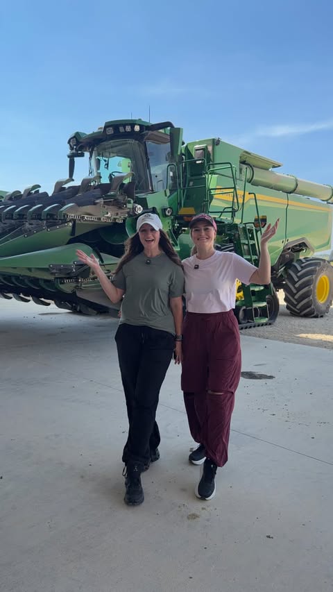Instagram post by @jennaezarik for John Deere. Caption reads: [...] From AutoTrac and Machine Sync to the....