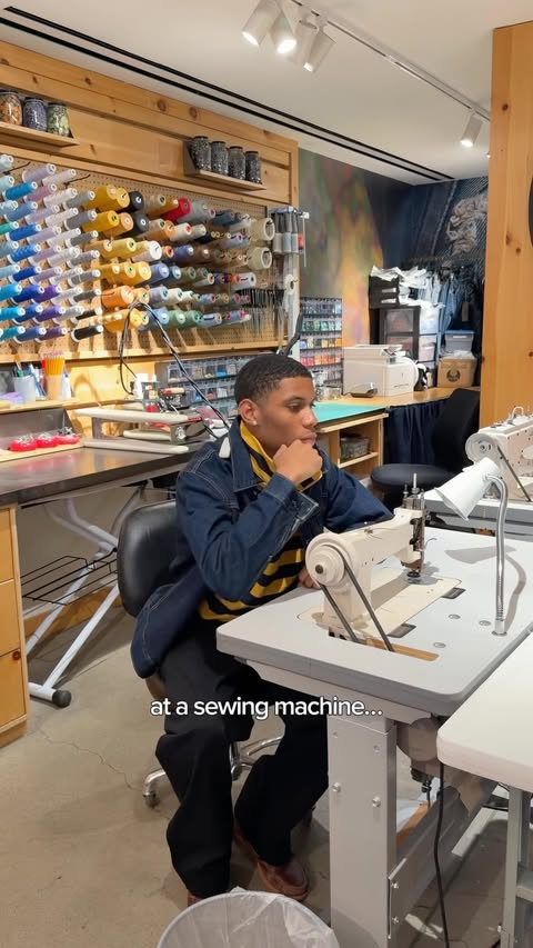 Instagram post by @nassnyc for Levi's. Caption reads: [...] From building three different looks with....