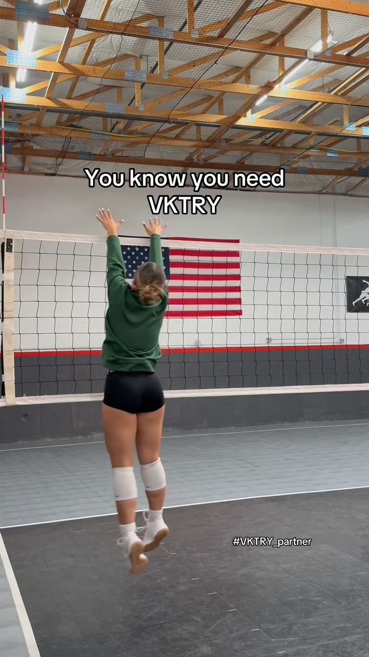 Instagram post by @marybeeating for VKTRY Gear. Caption reads: Maybe I do play middle? 🤣VKTRYPartner #ad.