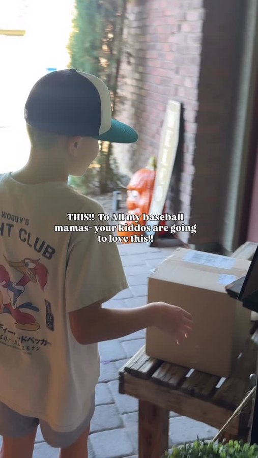 Instagram post by @amandabuescher for Baseball Lifestyle 101. Caption reads: 🎄 Cru is in Baseball Lifestyle 101 Heaven! 🎄
He....