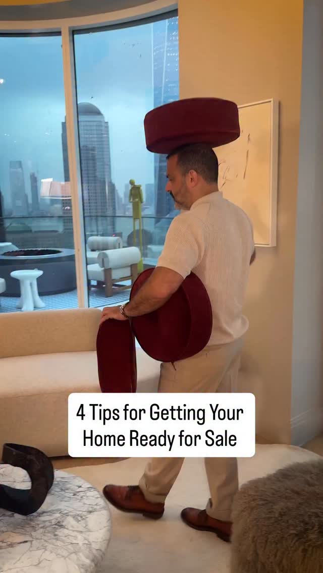 Instagram post by @stagedtosellhome for Real Simple. Caption reads: Home staging pro Jason Saft (@stagedtosellhome)....